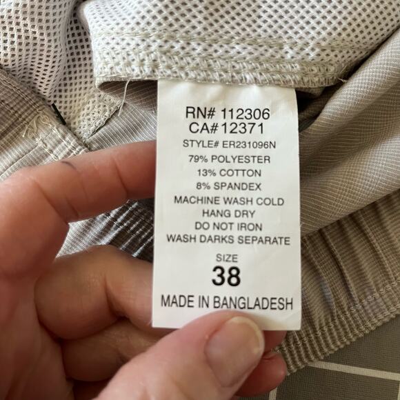 Ezekiel Tan Striped Men’s Casual 4” Elastic Drawstring Waist Board Shorts 38 NWT - Picture 11 of 12